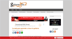 Desktop Screenshot of guitarmonia.es